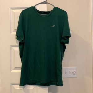 Hollister 100% Cotton Tee Shirt, Hunter Green, Large